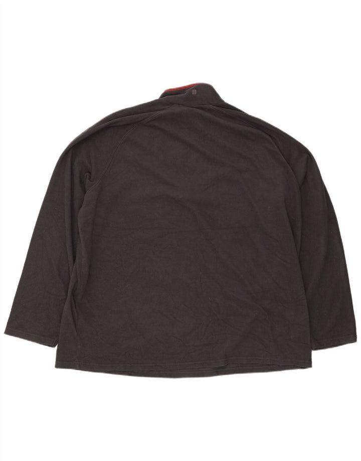 Maglione in pile da uomo con collo e zip Mountain Warehouse 3XL Poliestere grigio