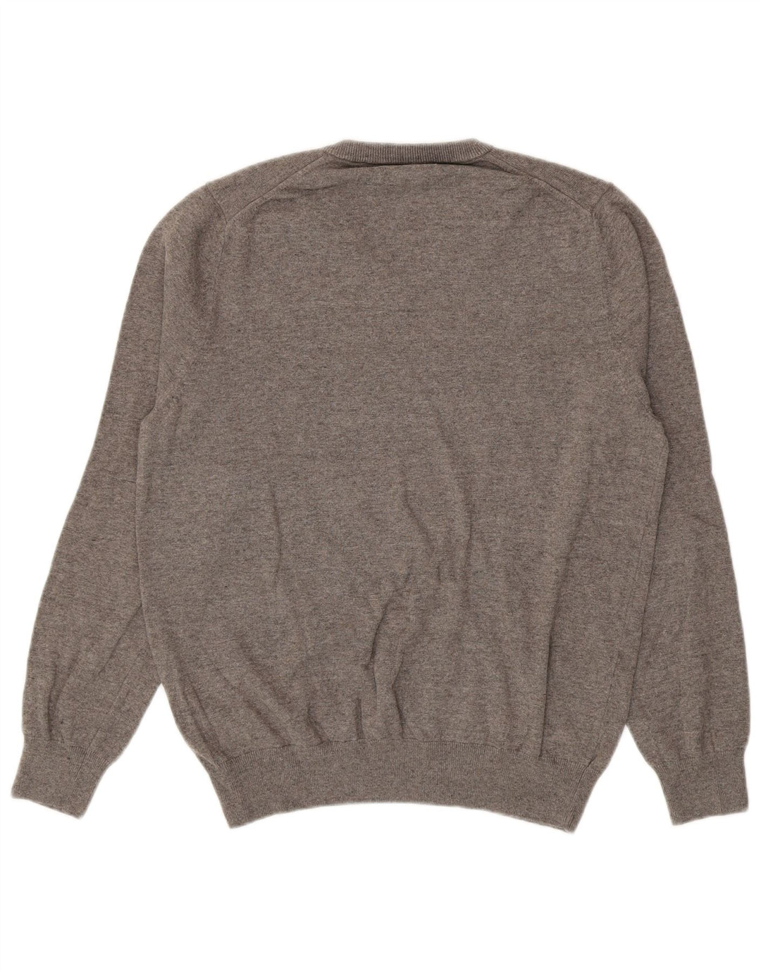 Maglione da uomo Marks & Spencer con scollo a V, grande cotone grigio