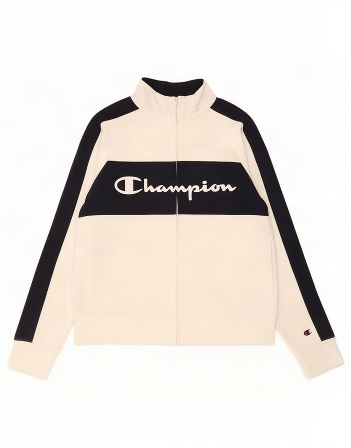 Giacca da tuta grafica da donna Champion UK 12 Medium White Colourblock