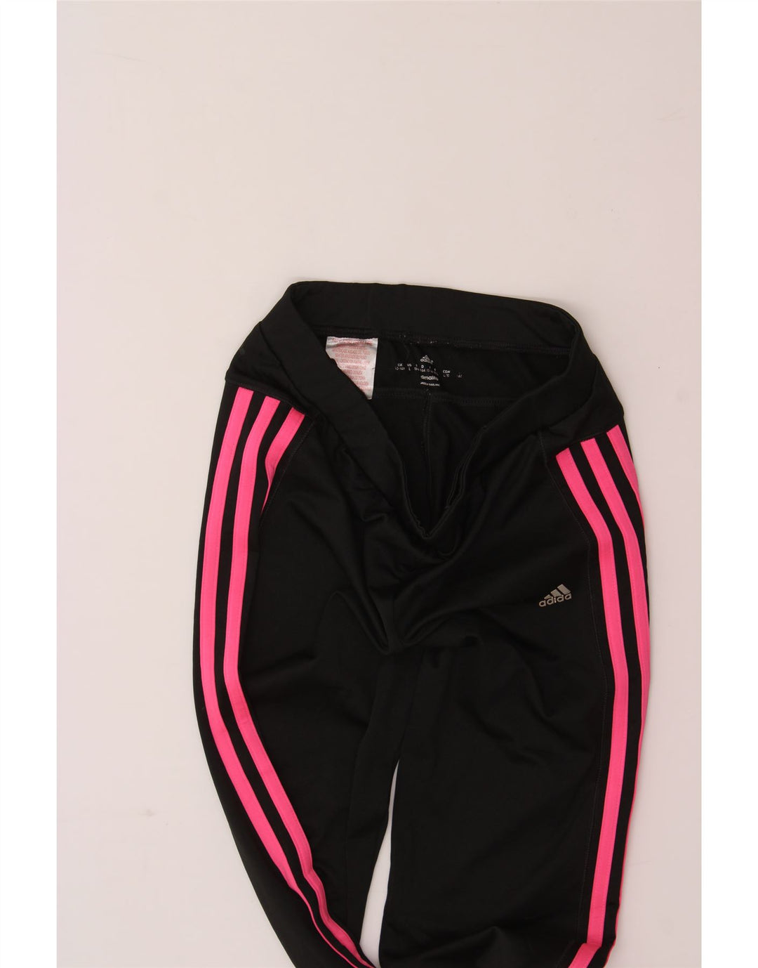 ADIDAS Girls Climalite Leggings 13-14 Years  Black Vintage Adidas and Second-Hand Adidas from Messina Hembry 
