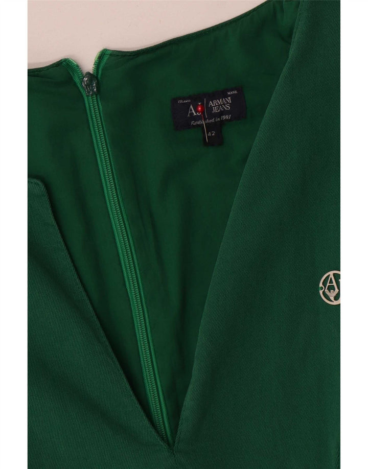 Abito Tubino Donna Armani Jeans IT 42 Verde Medio Modal