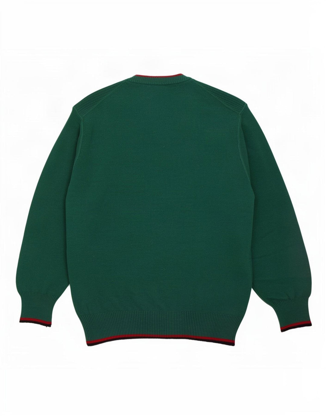 Maglione maglione girocollo con grafica vintage da uomo grande verde