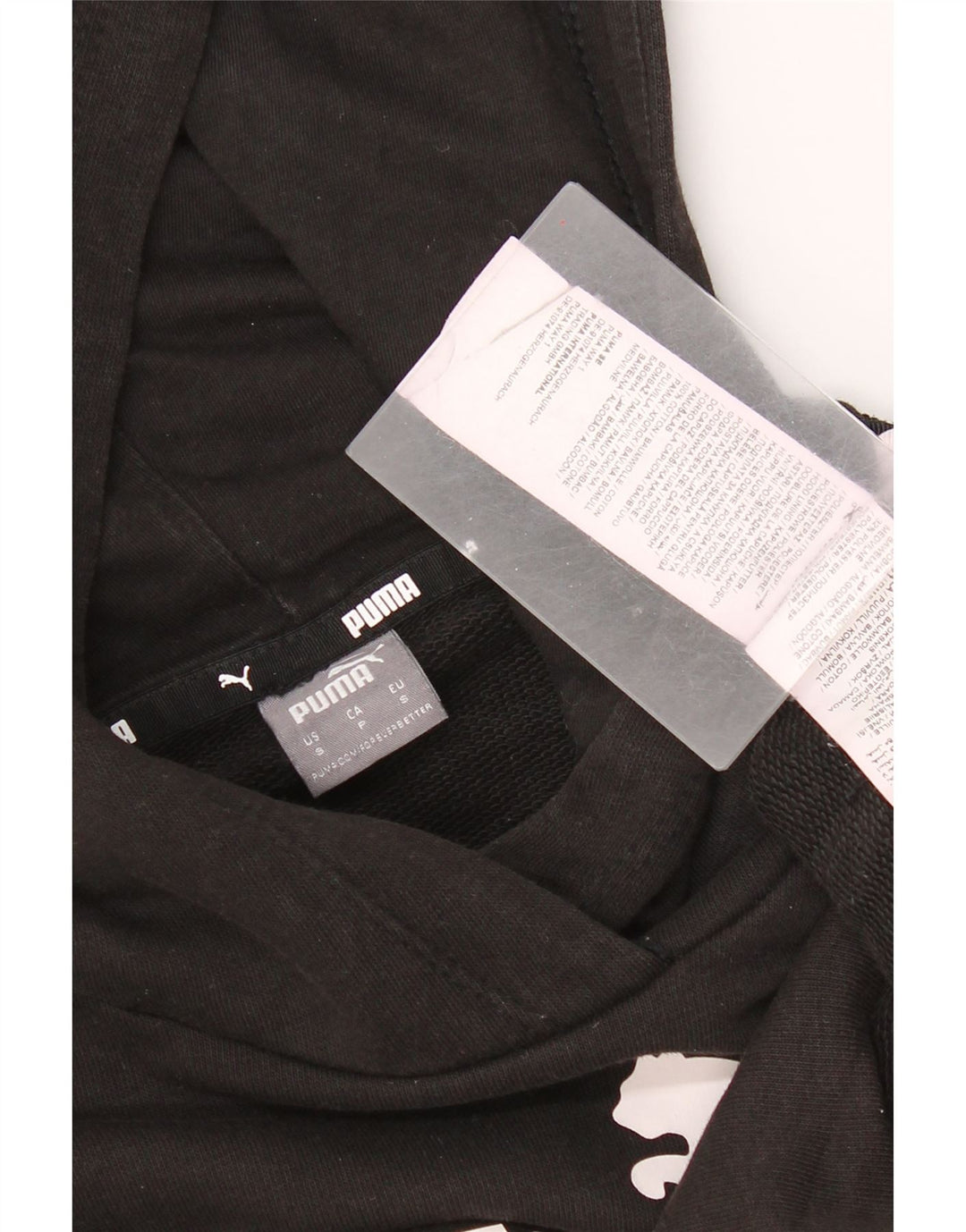 Felpa con cappuccio grafica da donna Puma UK 10 piccola in cotone nero