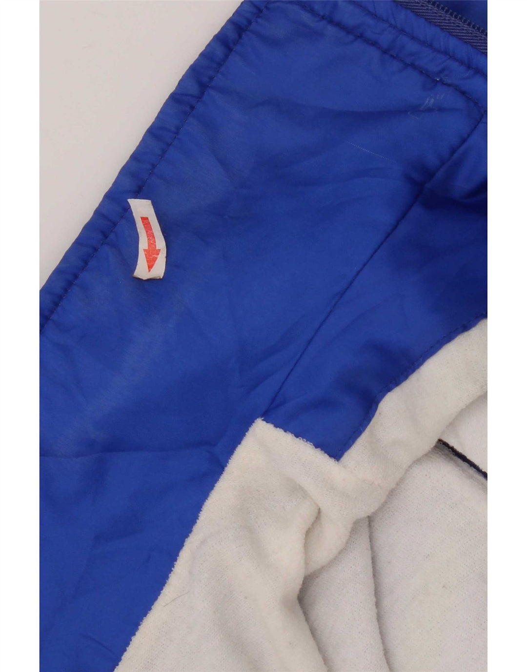 Giacca da tuta da uomo vintage XL Poliestere geometrico blu