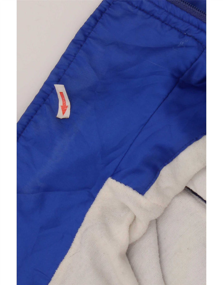 Giacca da tuta da uomo vintage XL Poliestere geometrico blu