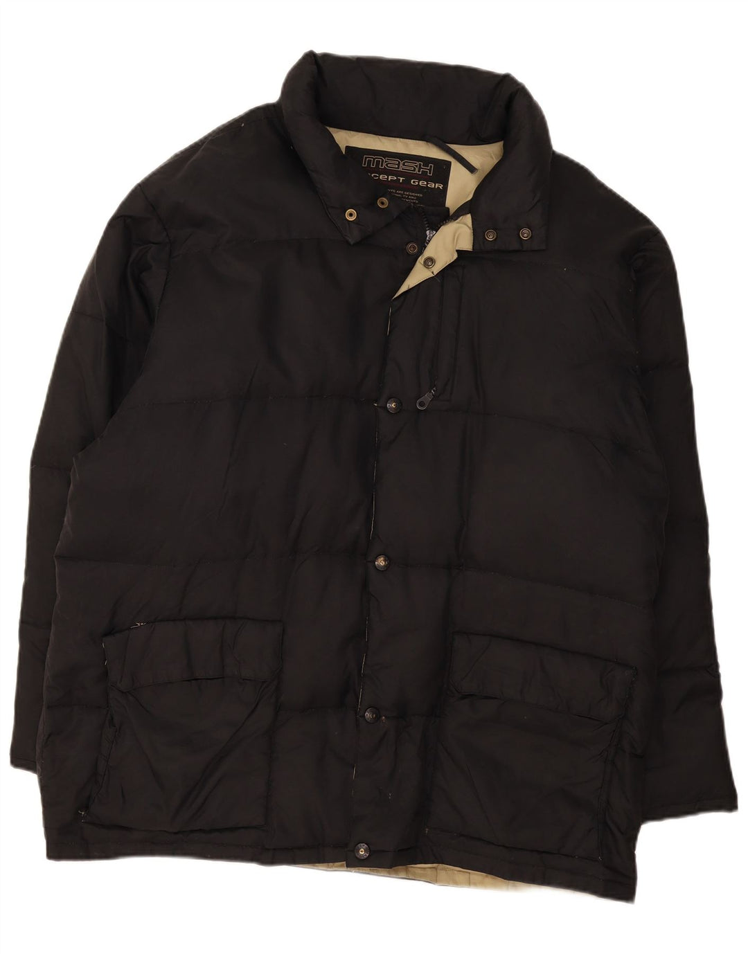 Giacca imbottita con cappuccio da uomo Mash UK 42 XL Nera