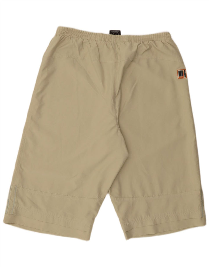 Pantaloncini sportivi Adidas da uomo grandi in poliestere verde