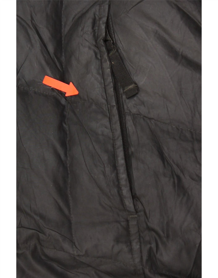 Cappotto imbottito con cappuccio da donna Eddie Bauer UK 14 poliestere nero medio
