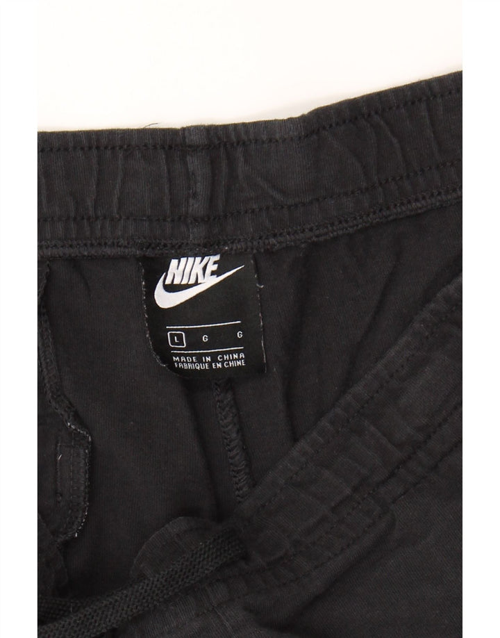 NIKE Mens Sport Shorts Large  Black Cotton