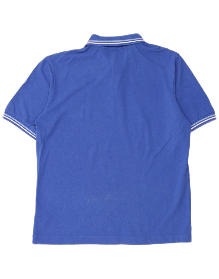 Polo Kappa Uomo Large Blu In Cotone