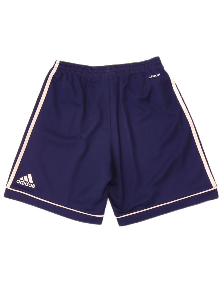 Pantaloncini sportivi Adidas Aeroready da uomo piccoli in poliestere blu navy