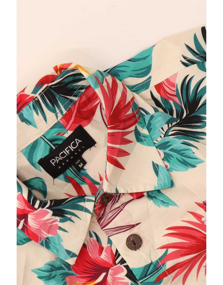 Camicia hawaiana a maniche corte da uomo Pacifica floreale medio multicolore