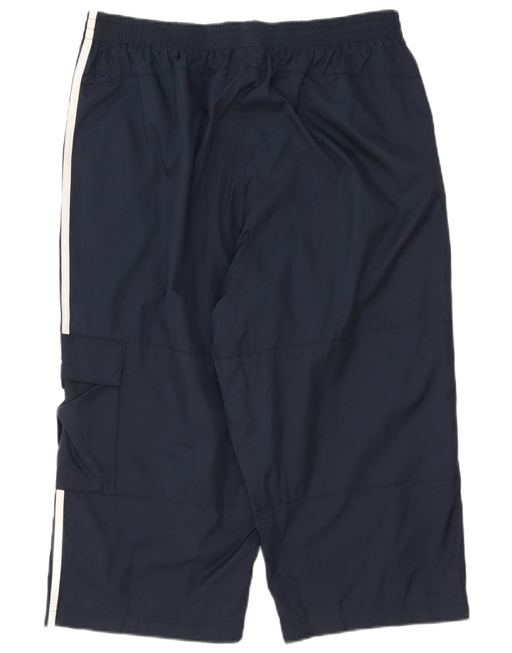 Pantaloni da tuta Adidas Cargo Capri da uomo di grandi dimensioni in poliestere blu navy