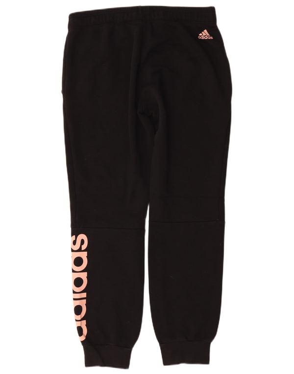 Pantaloni da tuta con grafica Adidas da donna Joggers UK 12/14 Medio Nero