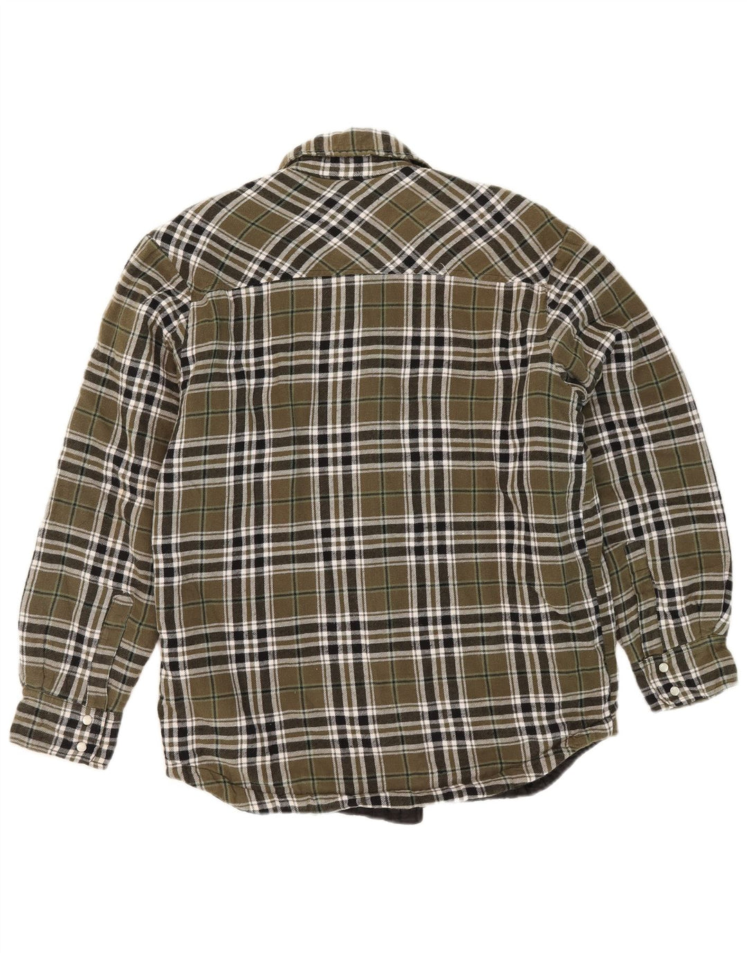 Dickies Camicia da uomo in flanella da boscaiolo, piccolo cotone a quadri kaki