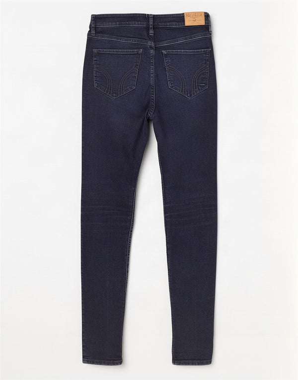 Jeans skinny Hollister da donna US 3 XS W26 L31 cotone blu navy