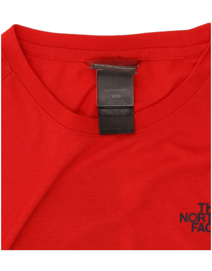 T-shirt grafica da uomo The North Face Top rosso medio in poliestere