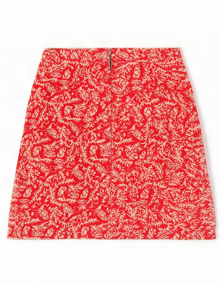 Minigonna da donna Murphy & Nye W27 piccola in cotone floreale rosso