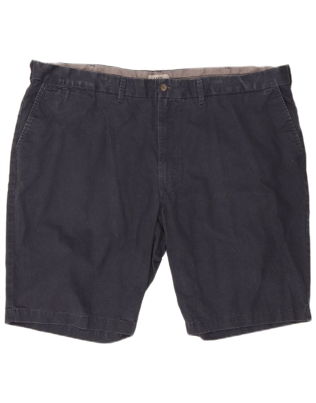 Pantaloncini chino da uomo Marks & Spencer W48 4XL cotone blu navy