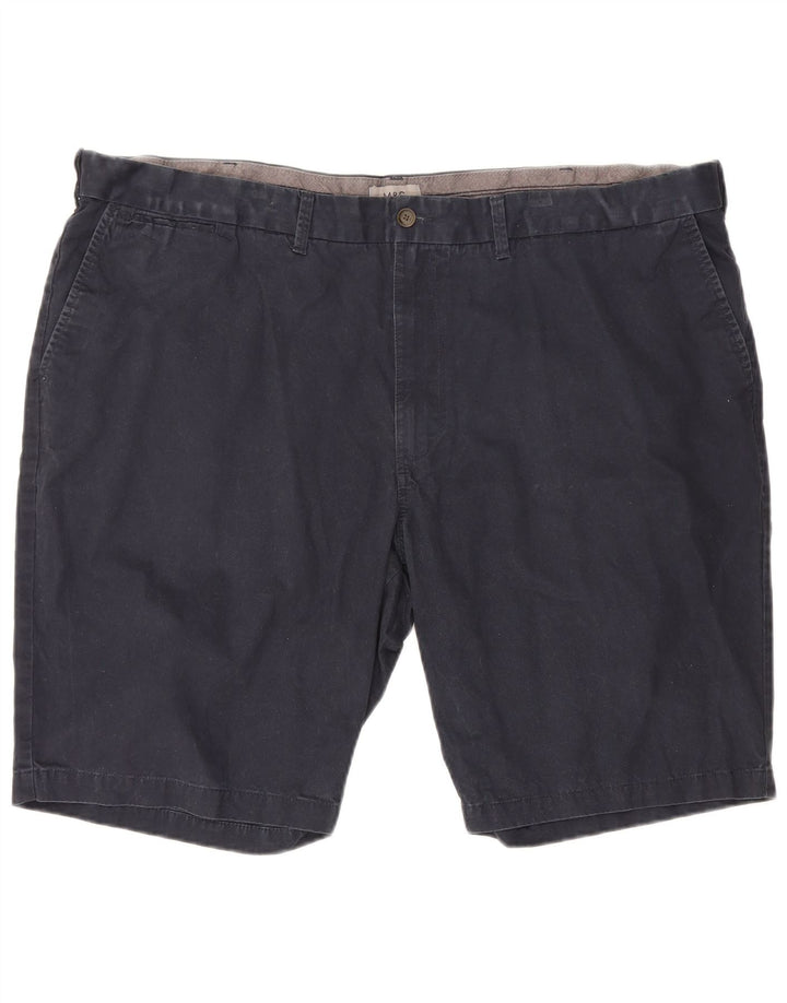 Pantaloncini chino da uomo Marks & Spencer W48 4XL cotone blu navy