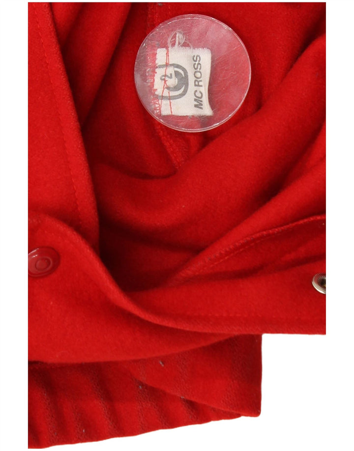 Giacca bomber da uomo MC Ross UK 38 lana rossa media