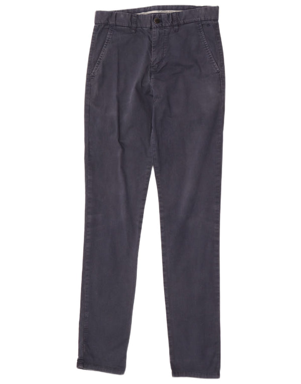 Pantaloni chino slim da uomo Calvin Klein W28 L32 cotone blu navy