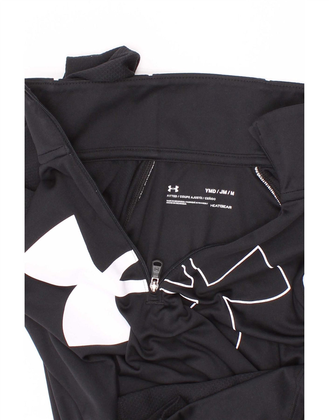 Top grafico aderente per ragazze Under Armour manica lunga 9-10 anni medio nero