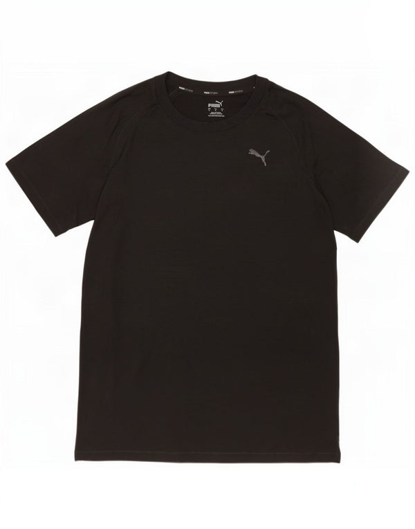 Puma Mens T-Shirt Top Small Black Polyester