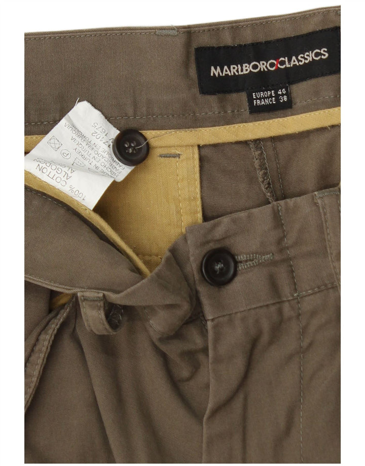 Pantaloni casual dritti da uomo Marlboro Classics EU 46 Small W30 L34 Khaki