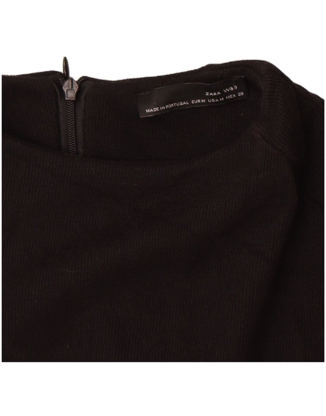 Abito maglione Zara da donna UK 12 cotone nero medio