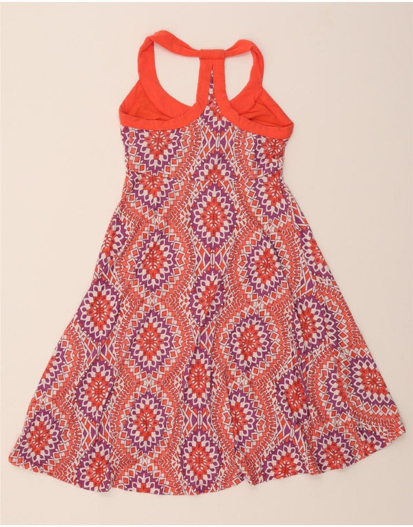 PRANA Womens Halter Dress UK 8 Small Red Paisley