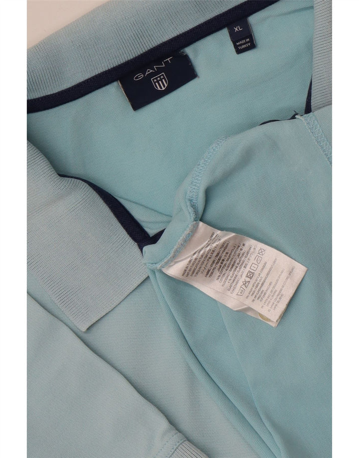 Polo da uomo Gant XL in cotone blu