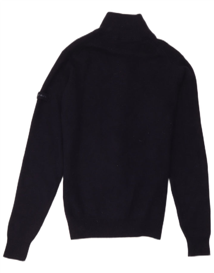 Maglione cardigan da uomo PEUTEREY lana media blu navy