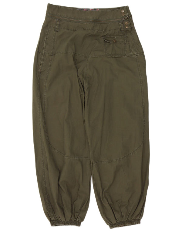 Pantaloni Harem grafici da donna Desigual EU 38 Medium W28 L20 Khaki Floral