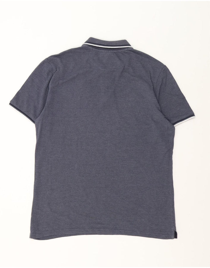 Polo da uomo Champion Large in cotone grigio