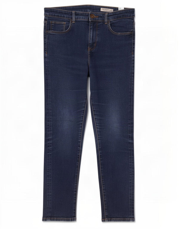 Marks & Spencer Donna The Harper Slim Jeans UK 14 Large W32 L26 Blu Navy