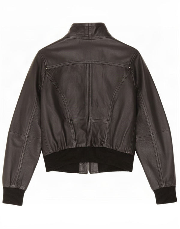 Giacca in pelle da donna Carrie Hoxton UK 14 media nera