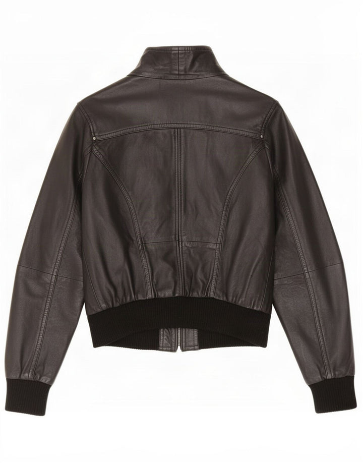 Giacca in pelle da donna Carrie Hoxton UK 14 media nera
