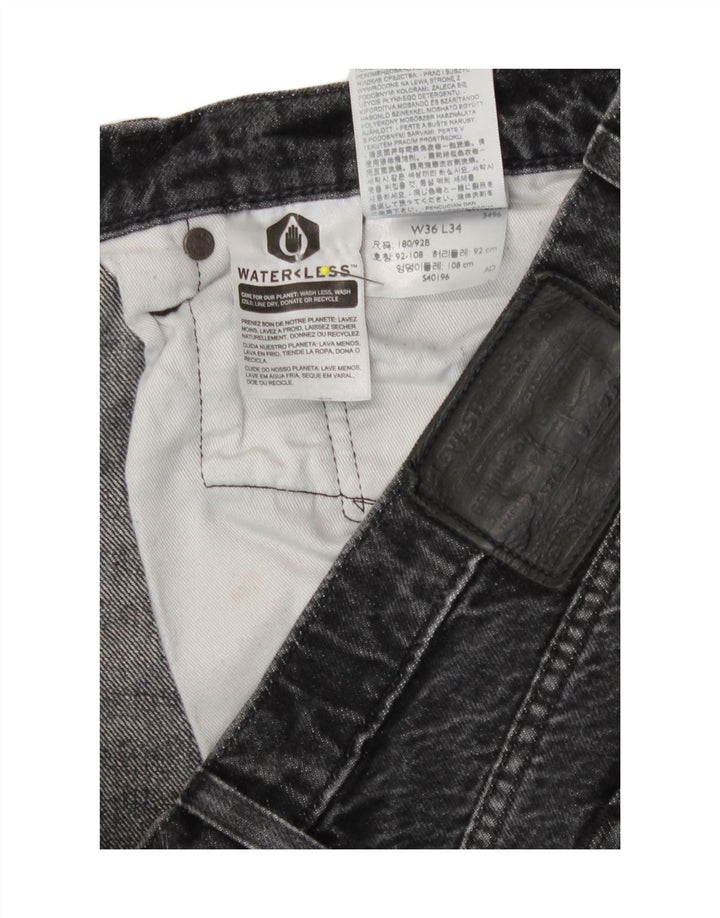 Jeans dritti da uomo Levi's W36 L31 cotone grigio