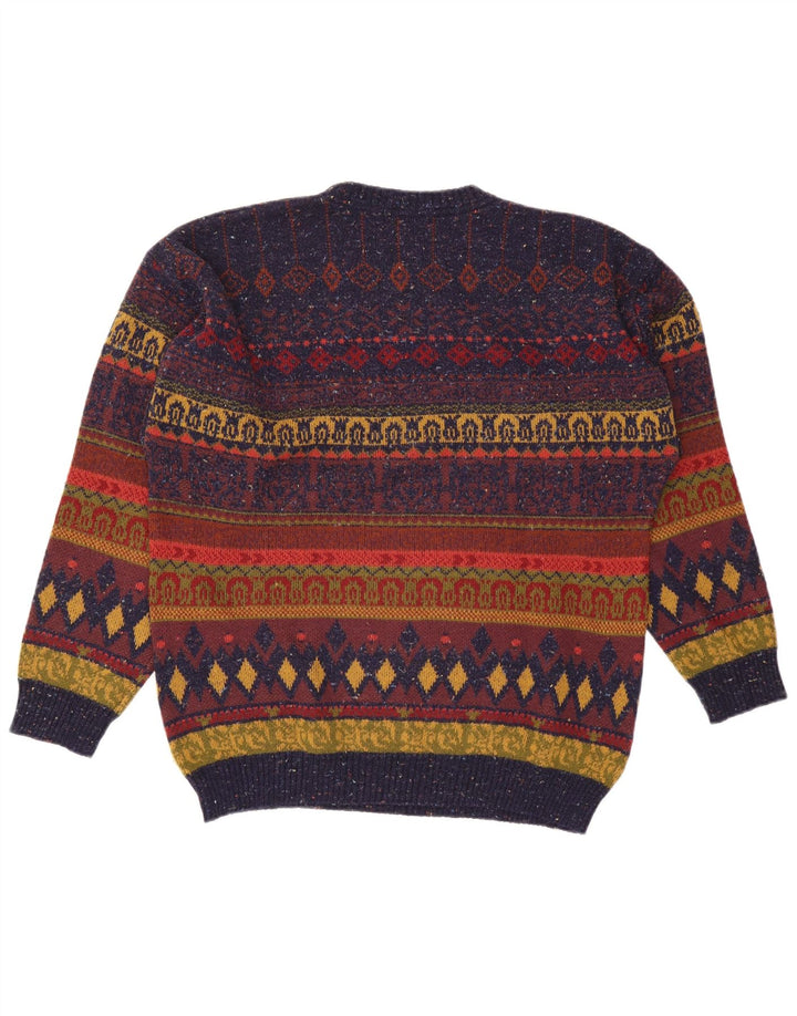 Maglione maglione girocollo da uomo Pitti IT 54 XL Fair Isle multicolore