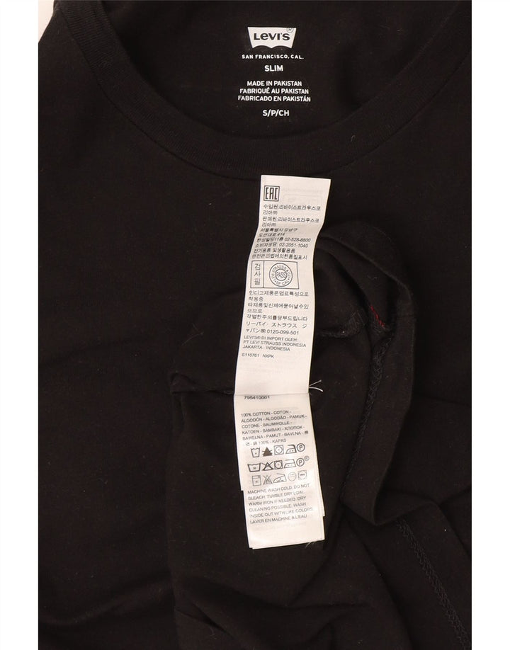T-shirt Levi's da uomo slim fit top piccola in cotone nero