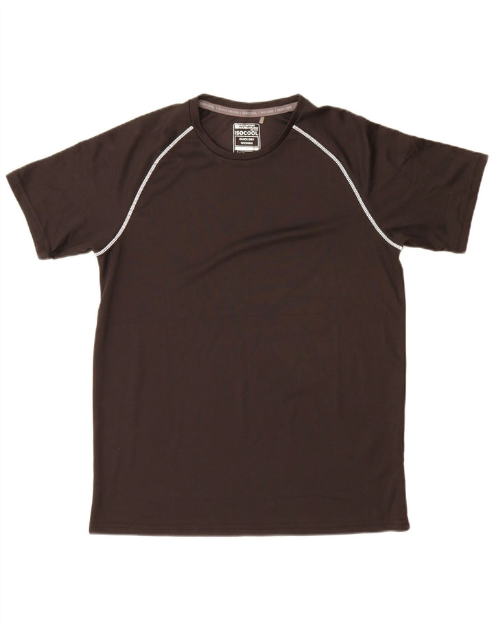 T-shirt IsoCool da uomo Mountain Warehouse Top in poliestere nero medio
