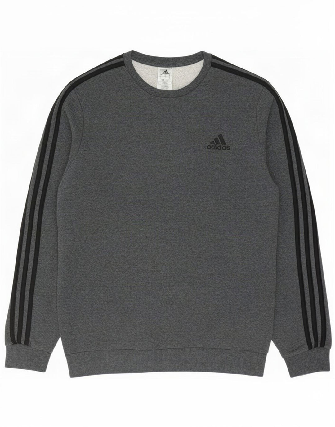Felpa Adidas Uomo Maglione Grande Cotone Grigio
