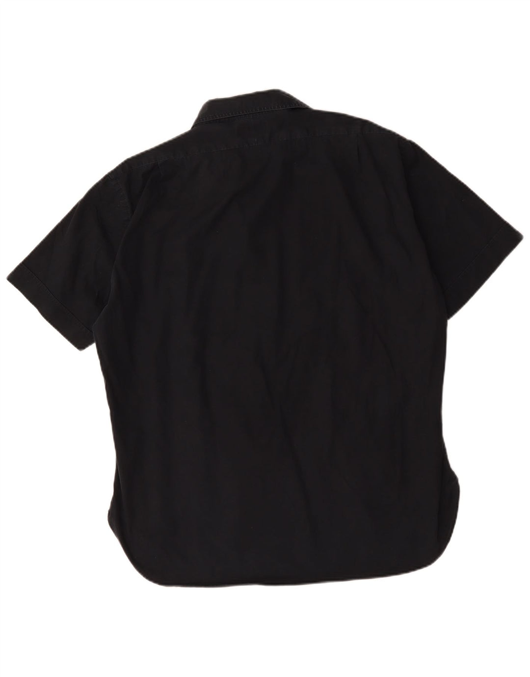Camicia a maniche corte da uomo Hugo Boss XL in cotone nero