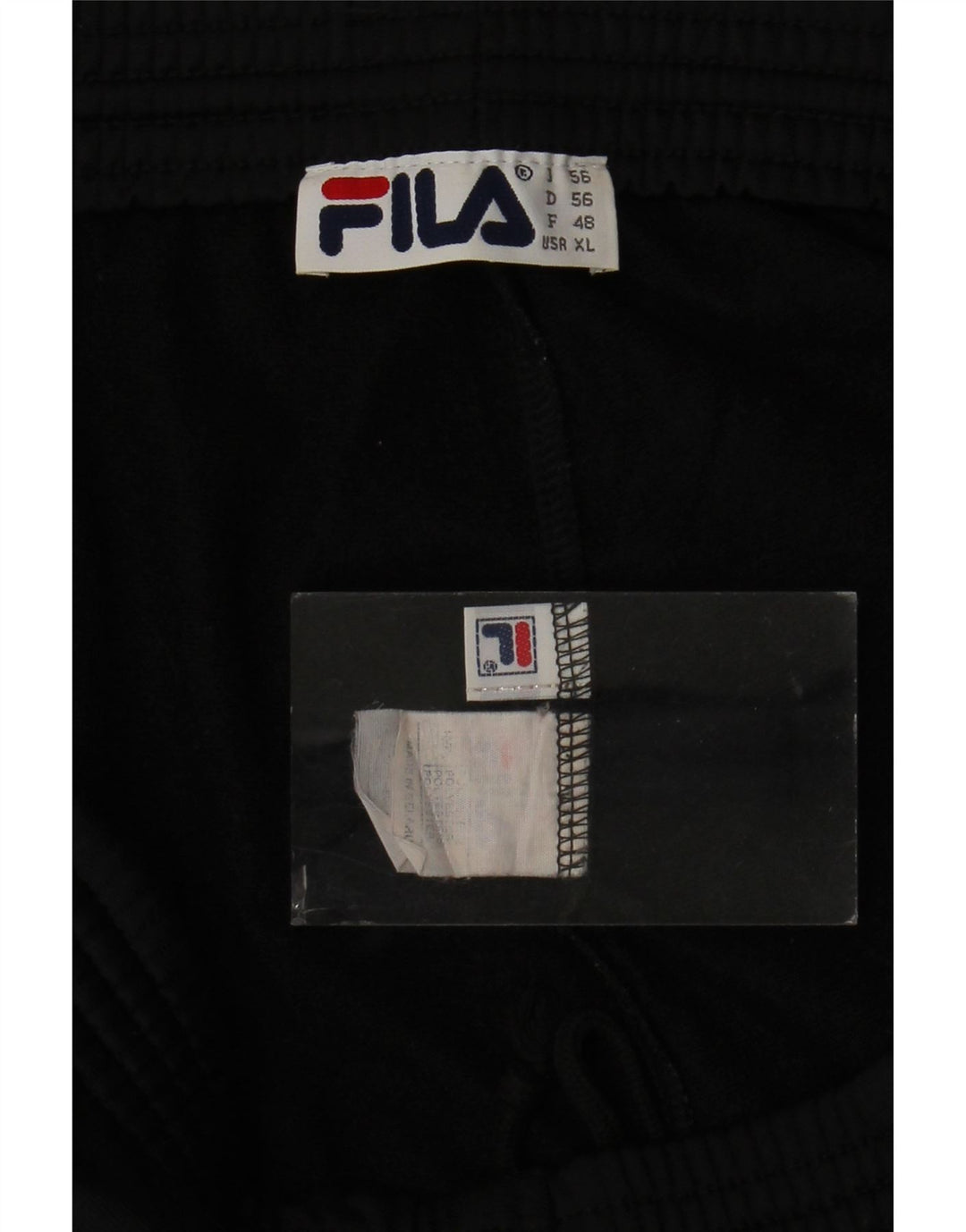 Pantaloni da tuta da uomo Fila XL poliestere nero