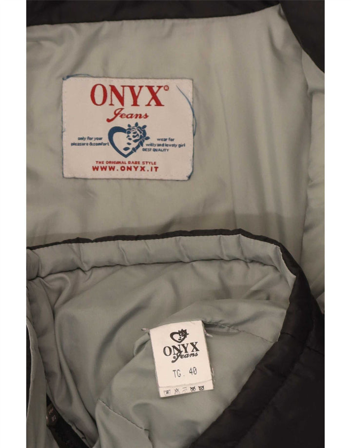 Giacca Imbottita Donna Onyx IT 40 Small Nera Poliammide