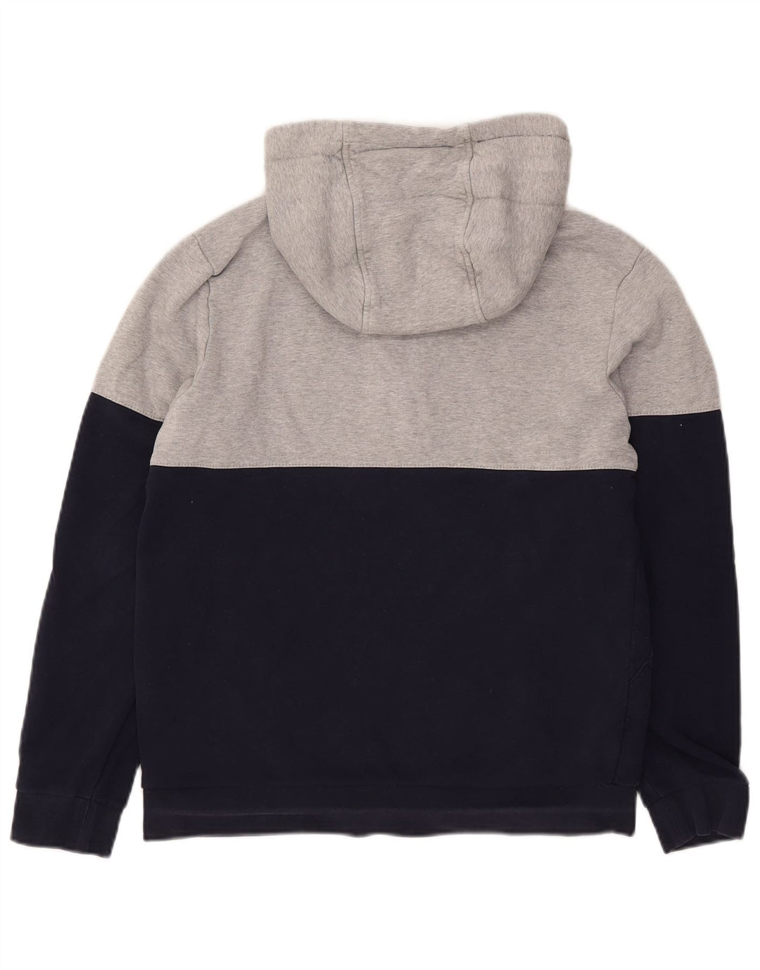 Maglione con cappuccio e zip da uomo Lacoste taglia 4 color block medio blu navy