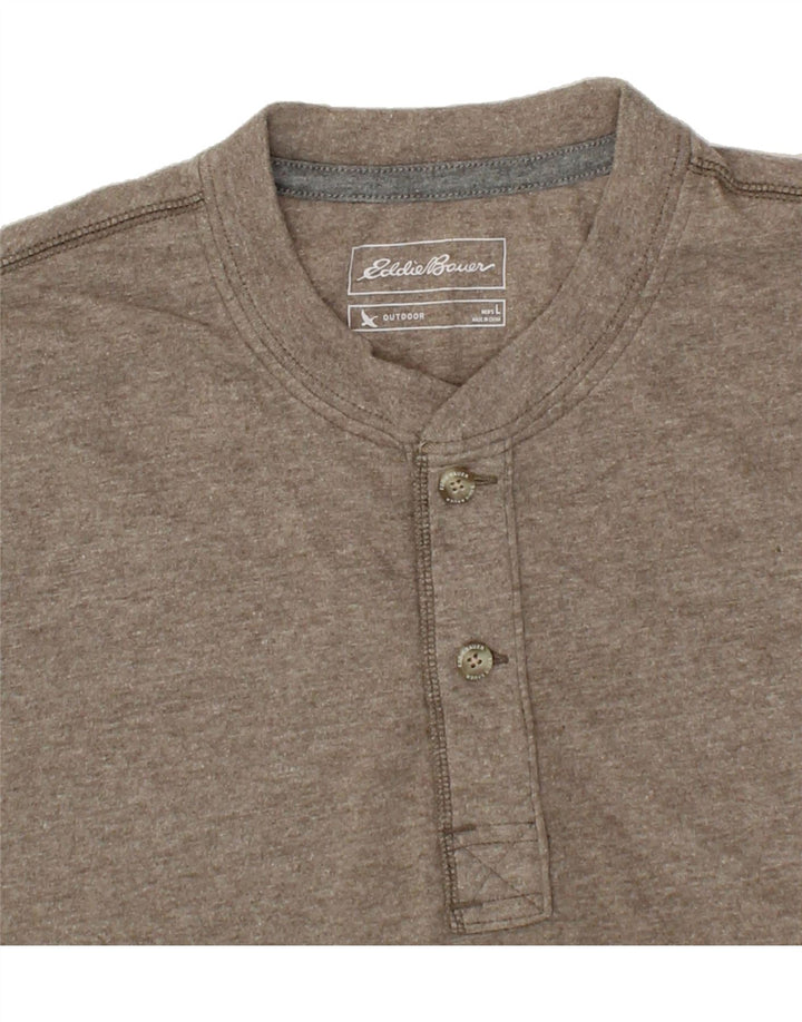 EDDIE BAUER Mens T-Shirt Top Large Grey Cotton Vintage Eddie Bauer and Second-Hand Eddie Bauer from Messina Hembry 