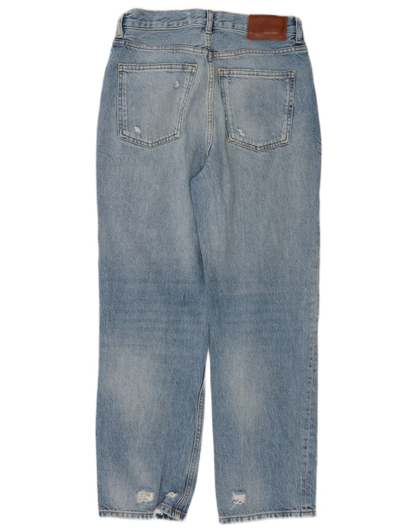 Jeans dritti a vita alta Zara da donna The Bliss EU 36 XS W26 L27 Blu