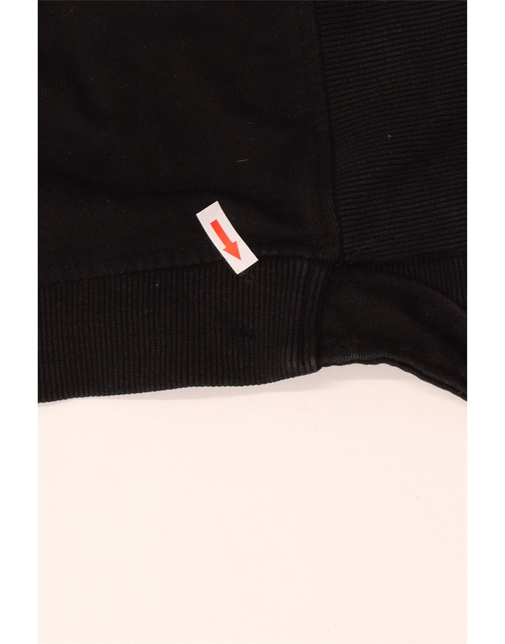 Felpa Zara Uomo Maglione Grande Cotone Nero